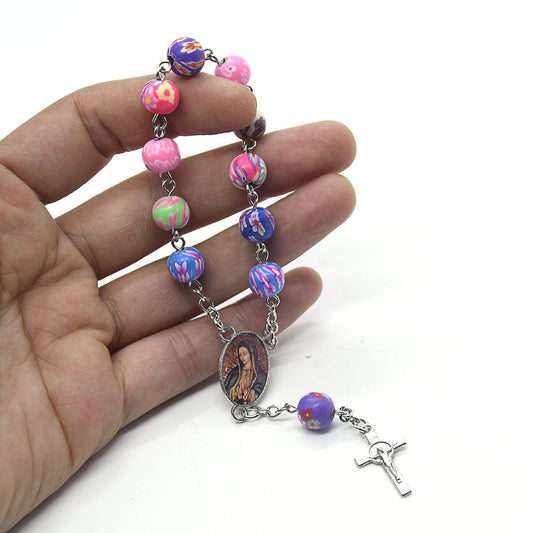 Ceramic Beads Rosary Bracelet