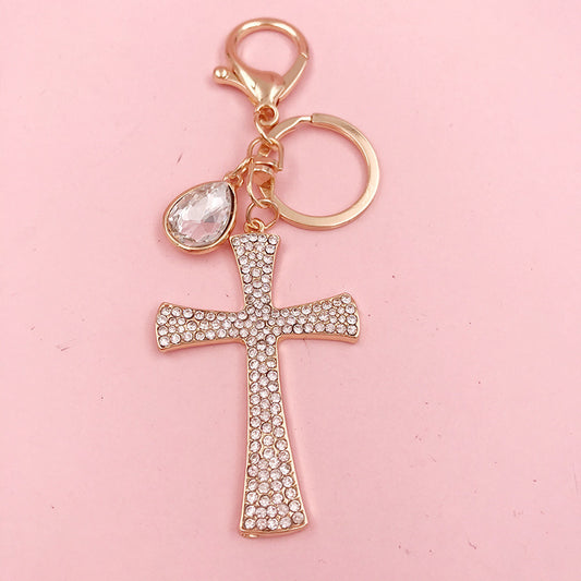 Cross Keychain Metal Pendant