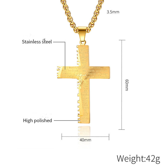 Men's Jesus Cross Pendant