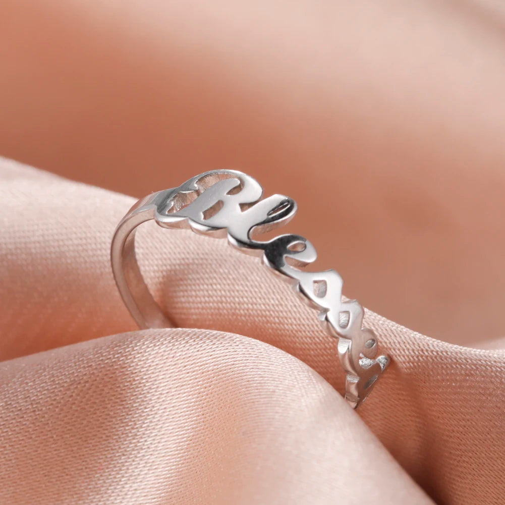 Stainless Steel Christian Catholic Blessed Ring