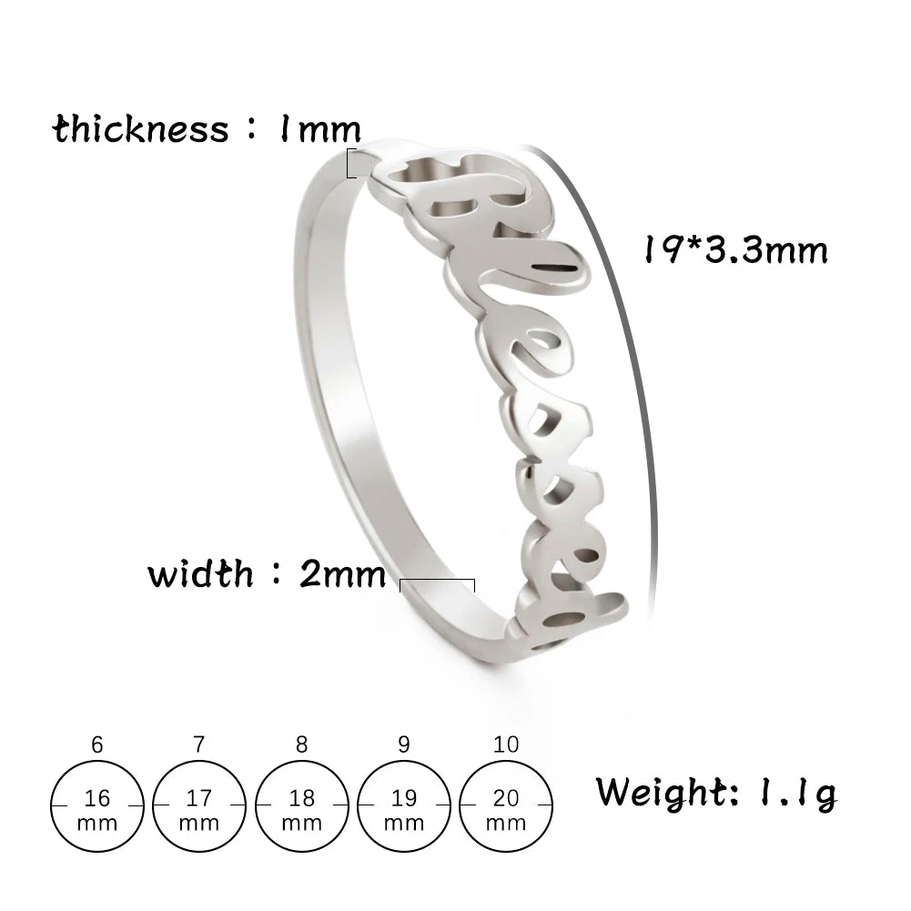 Stainless Steel Christian Catholic Blessed Ring