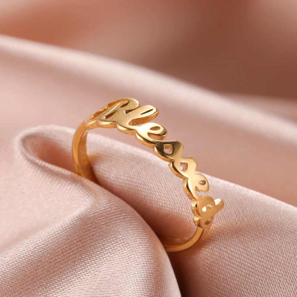 Stainless Steel Christian Catholic Blessed Ring