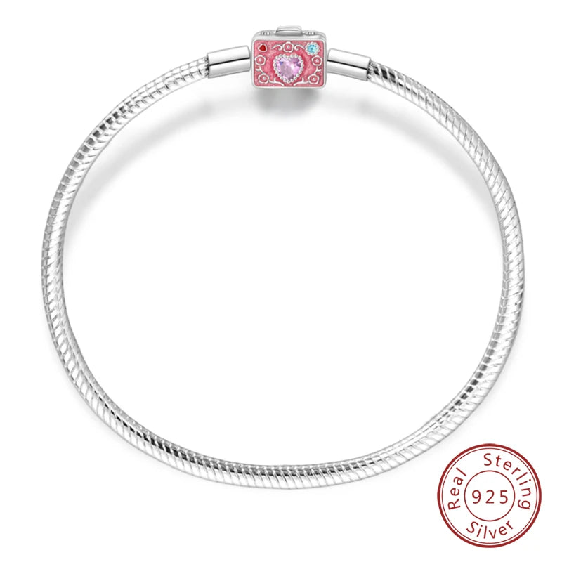 925 Silver Star Moon Clover Bracelet