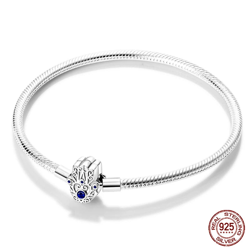 925 Silver Star Moon Clover Bracelet