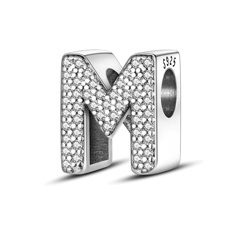 925 Sterling Silver A–Z Alphabet Bracelets
