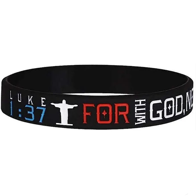 Christian Bible Verse Silicone Wristbands Faith Bracelets