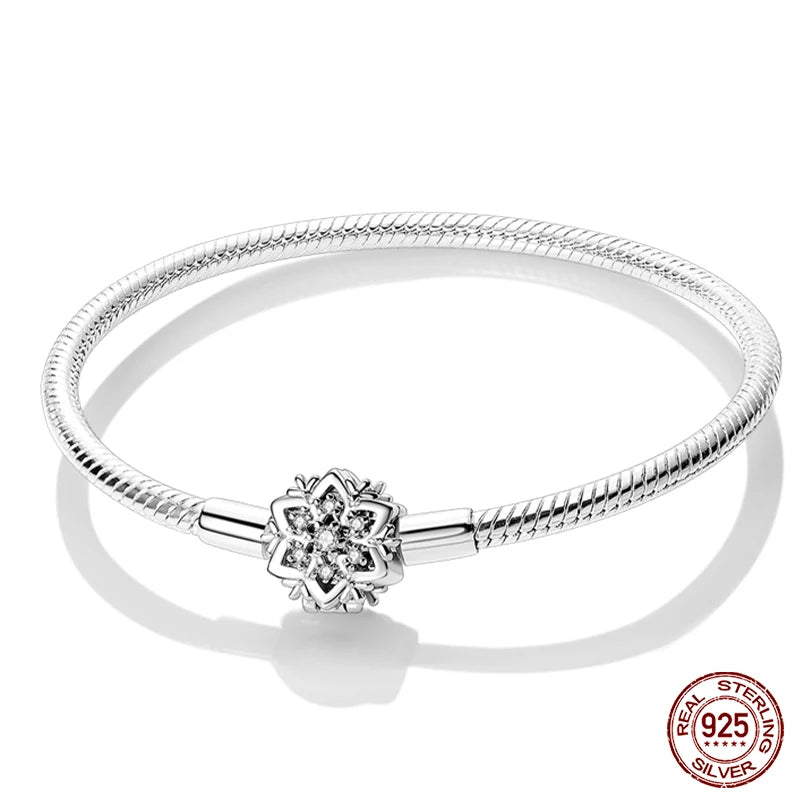 925 Silver Star Moon Clover Bracelet