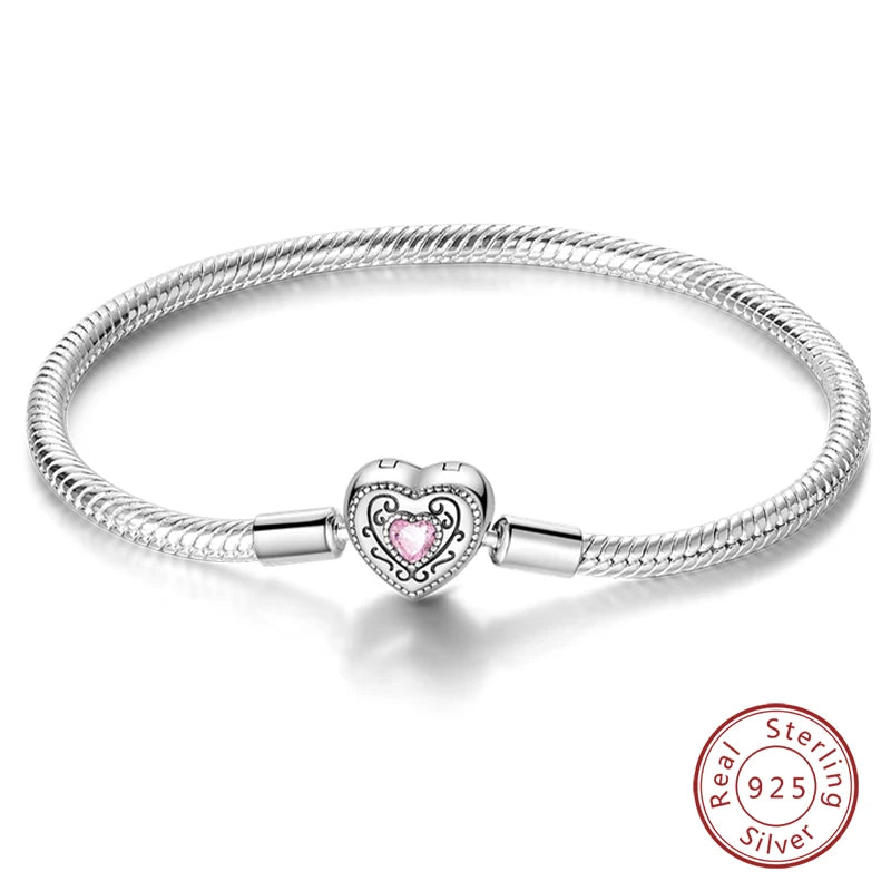 925 Silver Star Moon Clover Bracelet