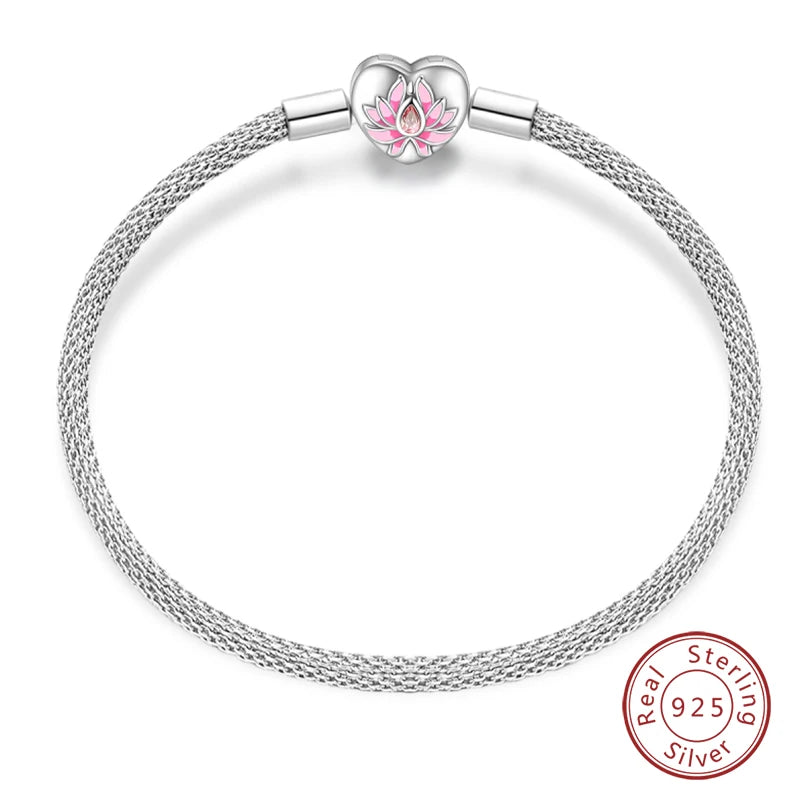 925 Silver Star Moon Clover Bracelet