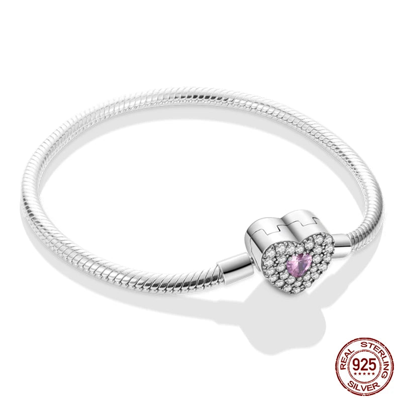 925 Silver Star Moon Clover Bracelet