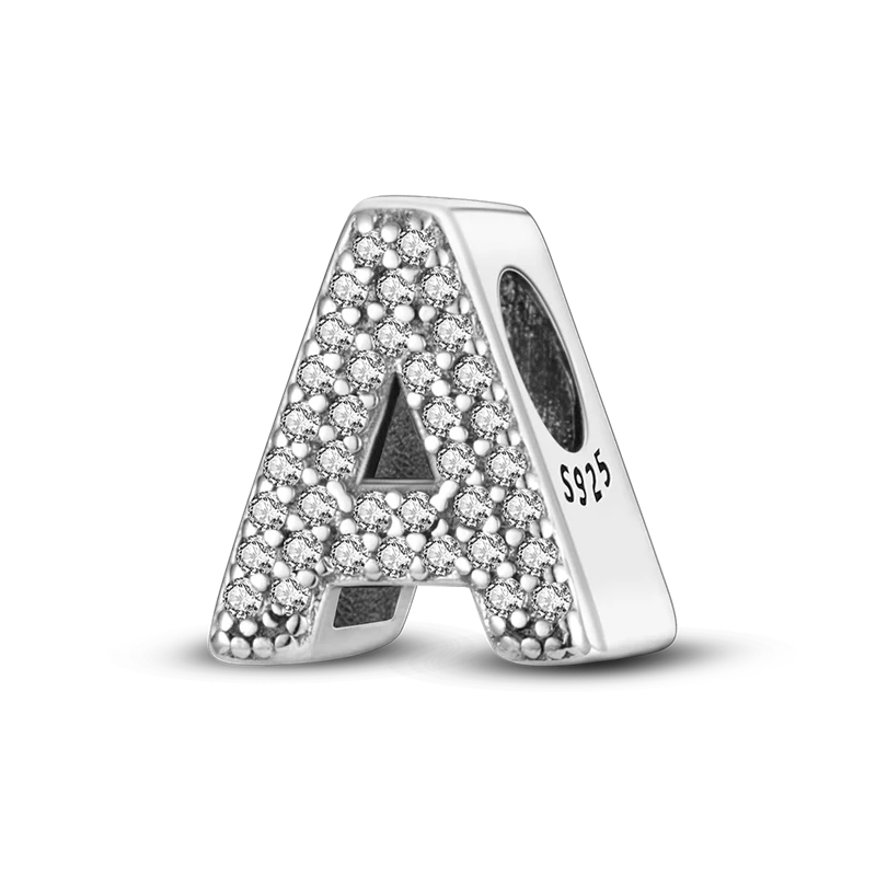 925 Sterling Silver A–Z Alphabet Bracelets