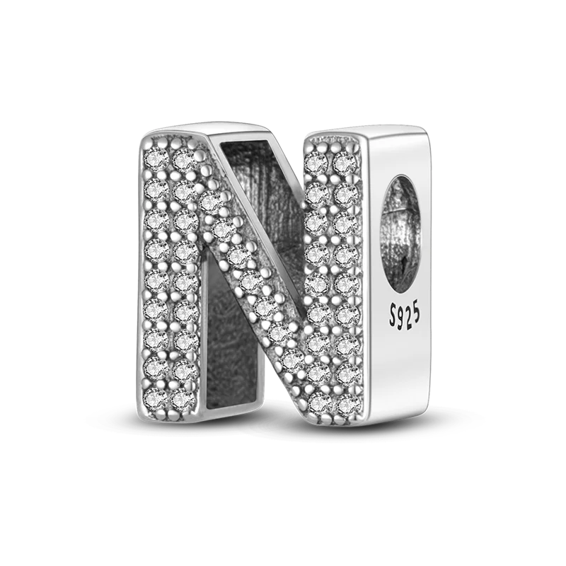 925 Sterling Silver A–Z Alphabet Bracelets