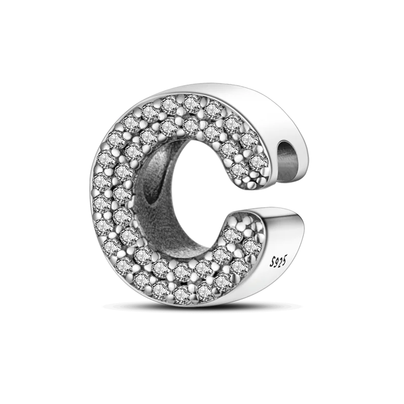 925 Sterling Silver A–Z Alphabet Bracelets