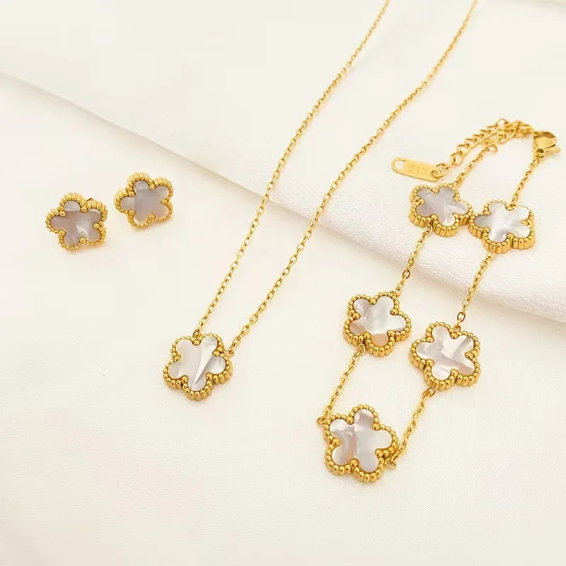 3-Piece Plum Blossom Jewelry Set