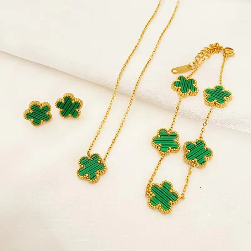 3-Piece Plum Blossom Jewelry Set