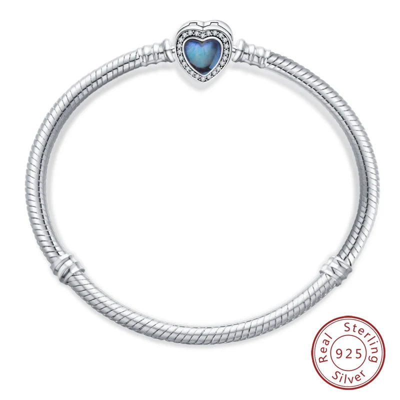 925 Silver Star Moon Clover Bracelet