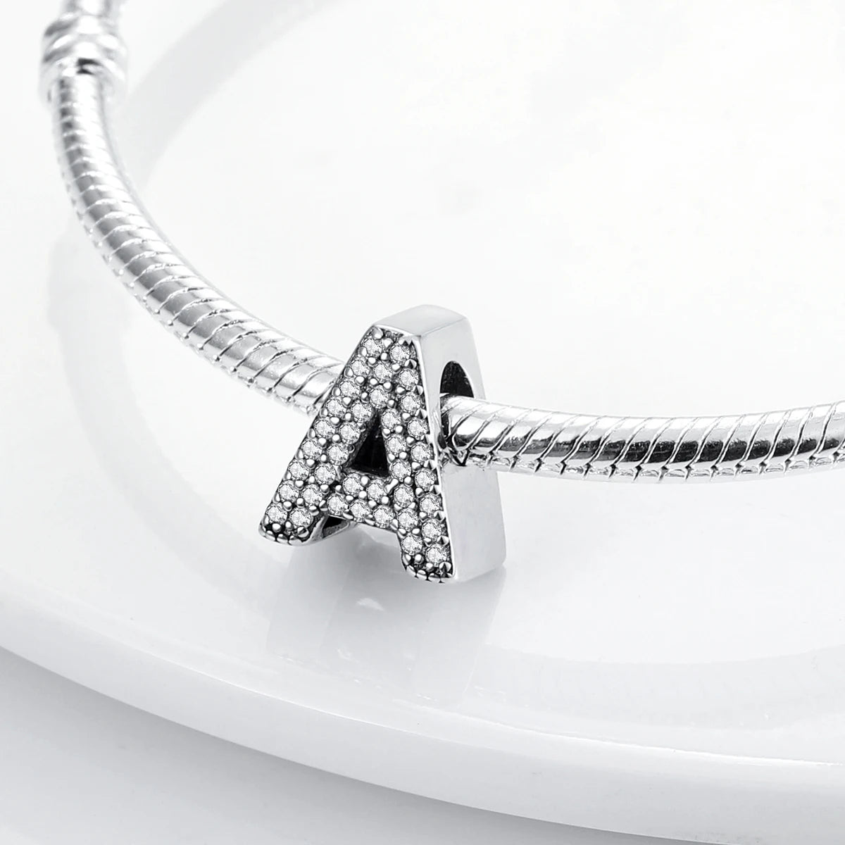 925 Sterling Silver A–Z Alphabet Bracelets