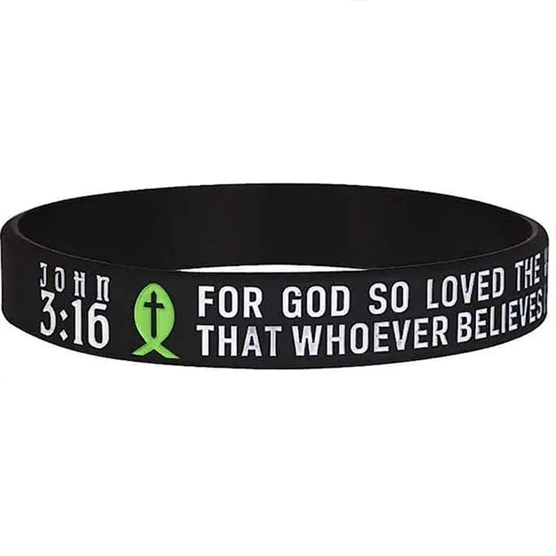 Christian Bible Verse Silicone Wristbands Faith Bracelets