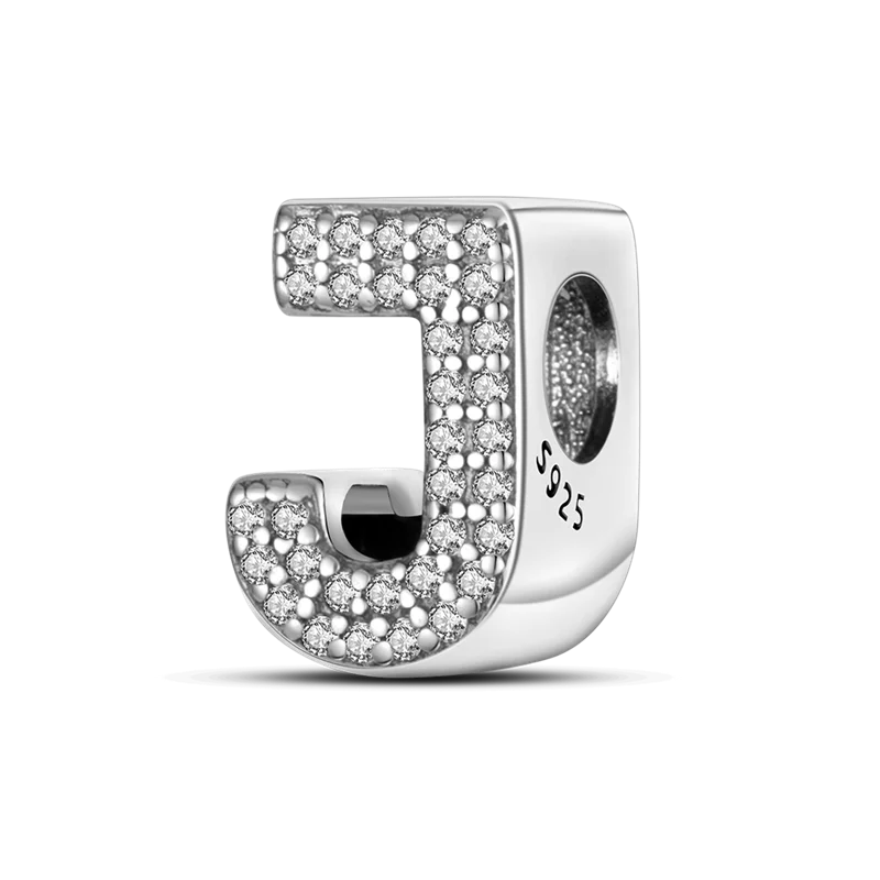 925 Sterling Silver A–Z Alphabet Bracelets