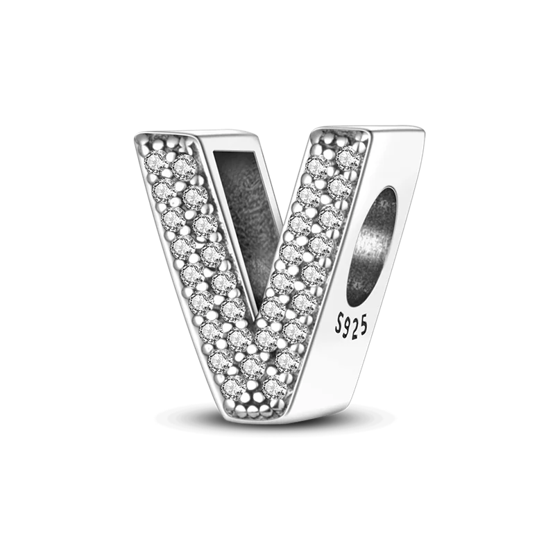 925 Sterling Silver A–Z Alphabet Bracelets
