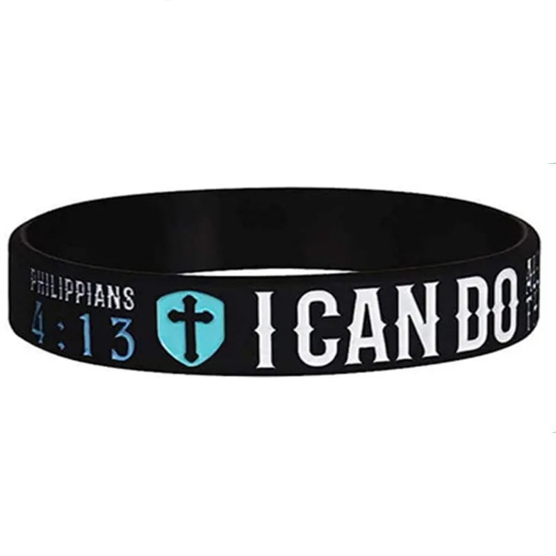 Christian Bible Verse Silicone Wristbands Faith Bracelets