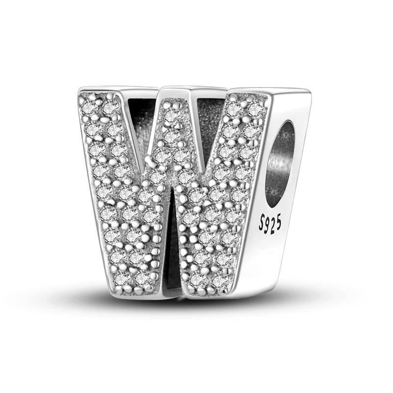 925 Sterling Silver A–Z Alphabet Bracelets