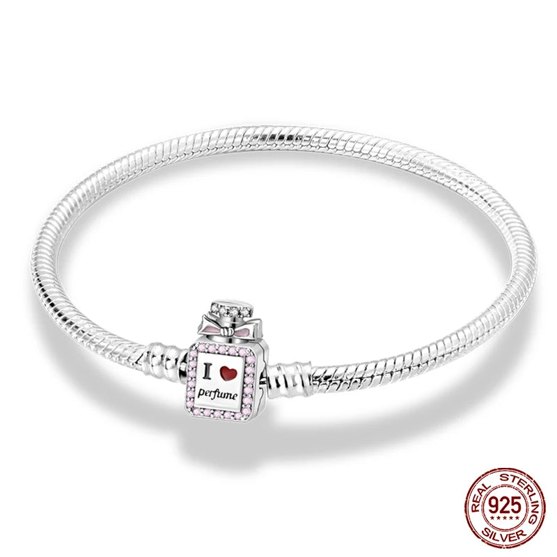 925 Silver Star Moon Clover Bracelet