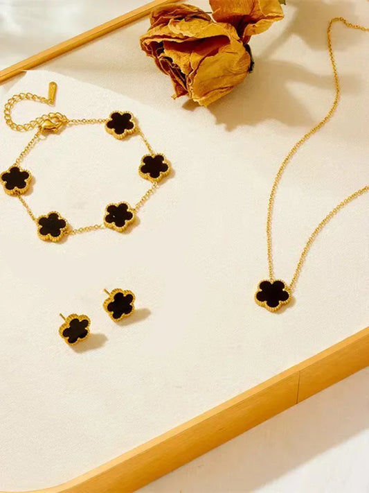 3-Piece Plum Blossom Jewelry Set