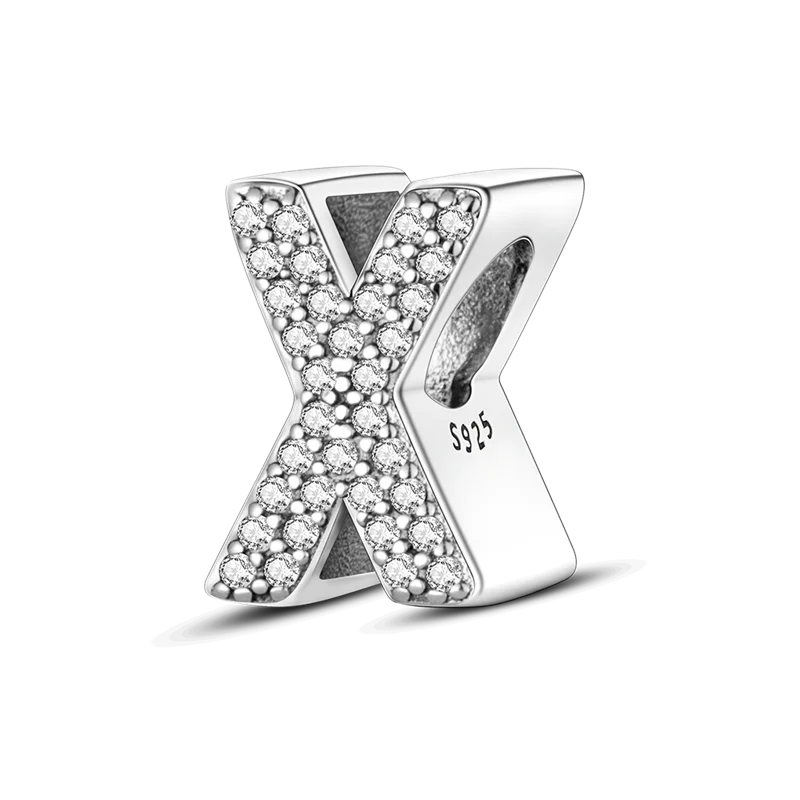 925 Sterling Silver A–Z Alphabet Bracelets