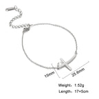 Simple Cross Bend Bracelet - Blessings is Here