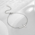 Simple Cross Bend Bracelet - Blessings is Here