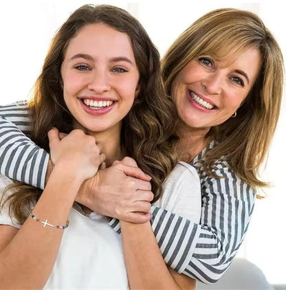 Birthday Christian gifts Cross Bracelet for Women Steel Confirmation Baptism Easter Unique Gift for Girls Friends Daughter Sister - Blessings is Here