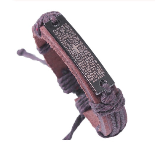Religious Jewelry Christian I Love Jesus Alloy Leather Bracelet Wholesale Bracelet - Blessings is Here
