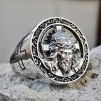 Fashion Jesus Cross Men Punk Ring - Blessings is Here