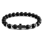 Tigereye Cross Beaded Bracelet - Blessings is Here