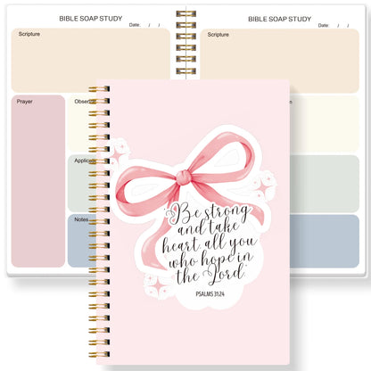 Christian Bible Study Planner, SOAP Scripture Prayer Journal, Devotional Notebook, Faith Organizer, Daily Bible Study Book Gift