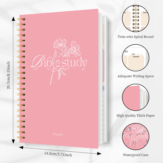 Daily Bible Study Journal - S.O.A.P. Method Bible Study Church Notebook, Daily Devotional Notebook Prayer Journal Note Taking