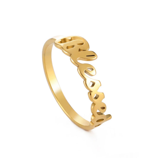 Stainless Steel Christian Catholic Blessed Ring