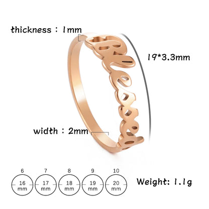 Stainless Steel Christian Catholic Blessed Ring