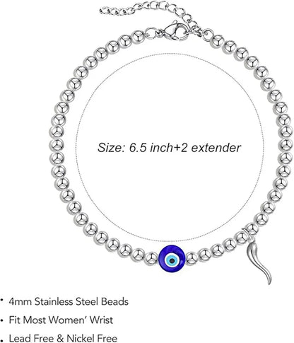 Cross-border new natural stone adjustable lobster buckle 4mm beaded bracelet fashionable women with card bracelet