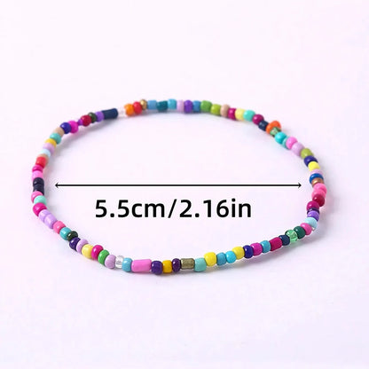 17PCS Bohemian Beaded Bracelet Set | Colorful Stackable Stretch Bracelets for Women
