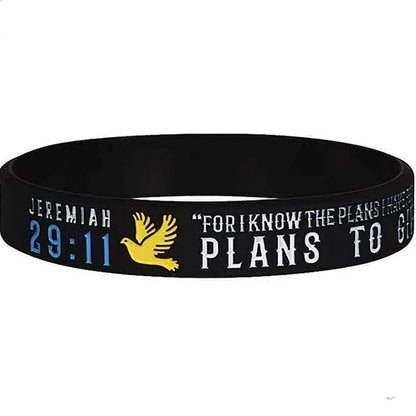 Christian Bible Verse Silicone Wristbands Faith Bracelets