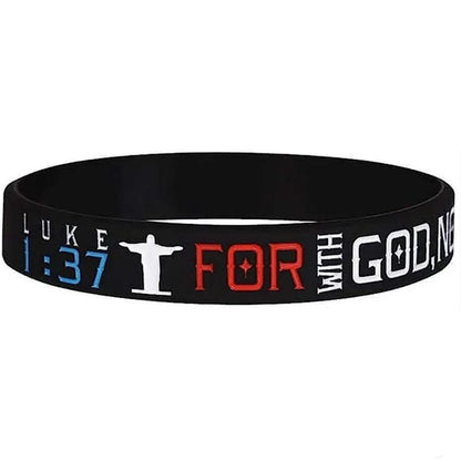 Christian Bible Verse Silicone Wristbands Faith Bracelets