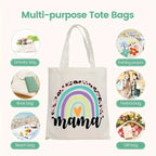God Is Good Christian Tote Bag – Floral Canvas Shoulder Bag for Women