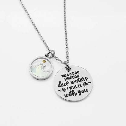 Faith Bracelet for Women – Christian Bible Verse Bracelet, Stainless Steel Inspirational Jewelry, Deep Waters Scripture Gift for Mom, Wife & Friend