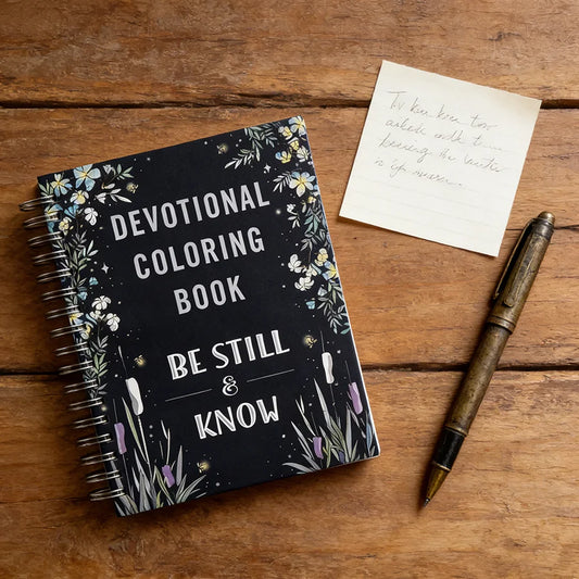 Devotional Coloring Book "Be Still & Know" 75 Inspiring Bible Verses & Coloring Pages for Christian Faith & Stress Relief