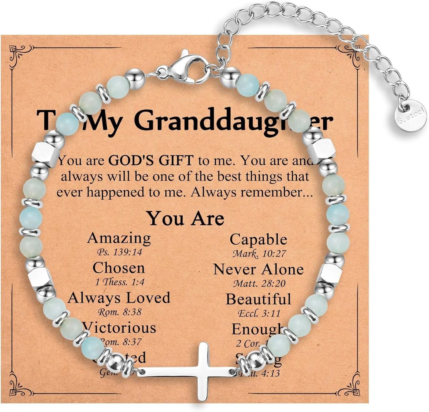 Christian Gifts for Daughter Granddaughter Sister in Christ Friend Niece on Birthday Christmas Easter Valentines Day Graduation