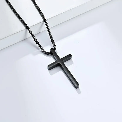 Unisex Titanium Steel Cross Necklace