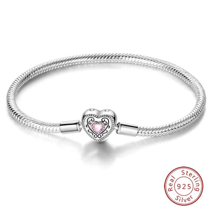 925 Silver Star Moon Clover Bracelet