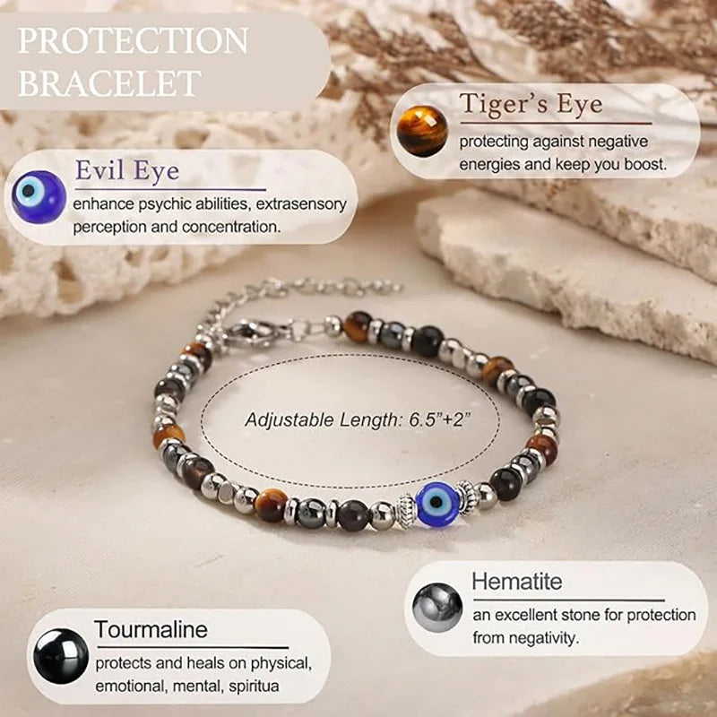 Cross-border new natural stone adjustable lobster buckle 4mm beaded bracelet fashionable women with card bracelet